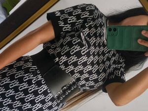 Patterned Mini Dress