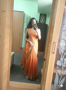 Elegant yellow space silk sared Saree