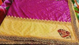 Beautiful Malai Lycra Saree With Blouse Material