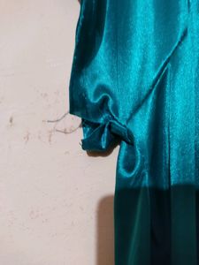Two Piece Night Dress, Colour : Sea Green