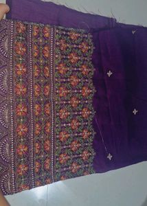 Elegant Purple  unstriched blouse