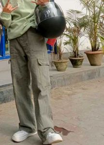 Grey Cargo Pants For Women
