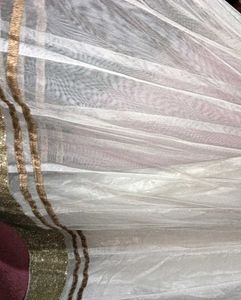Pink Velvet &amp; Gold Embroidered Grown