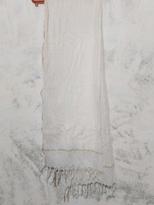 Biba Blue Layered Kurti with Dupatta And Bottom