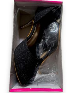 Black Diamond Studded Heels