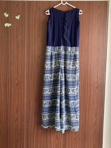 Navy Blue Jumpsuit For Festive Wear