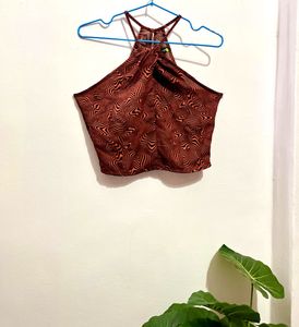 Trendy Halter Crop Top (s)