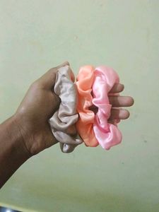 Silk Scrunchie Set 3 pair of se
