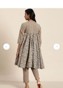 sangria women Anarkali suit with trouser