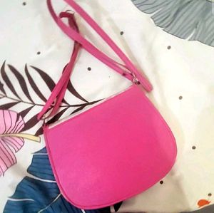 Block Heels+Sling Purse