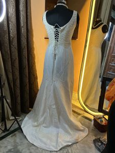 Elegant White Ethnic Gown
