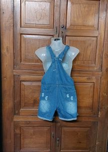 Women’s Blue Denim Dungaree, Size L, Casual Wear