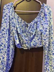 Floral Print Crop Top