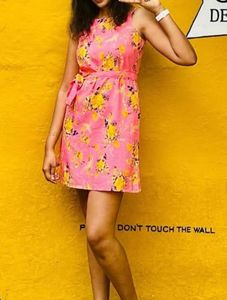 Tie up Pink Dress