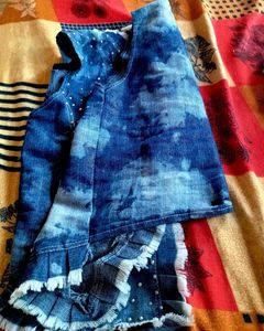 Cute Denim Outfit Set