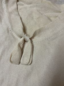 Elegant Beige Knit Sweater