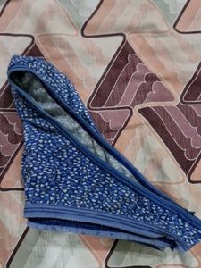 Blue Patterned Bikini Bottoms