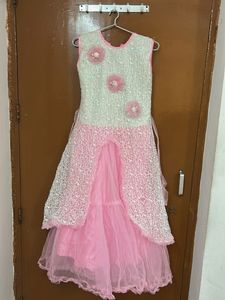Pink & White Dress