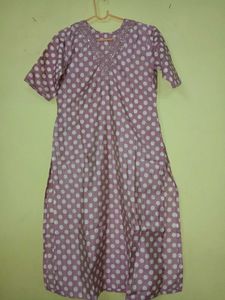 Embroidered Polka Dot Kurta with pants