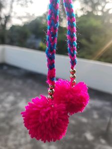 Hair Braiding Dori With Pompom