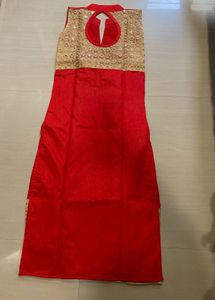 Red &amp; Gold long Kurta | Never used | brand new con