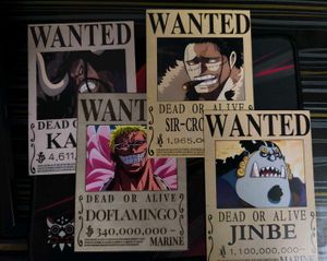 One Piece,  6 Wanted Posters