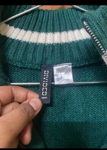PRICE DROP H&amp;M Green Double Zipper