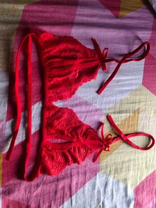 Red Lace Lingerie Set