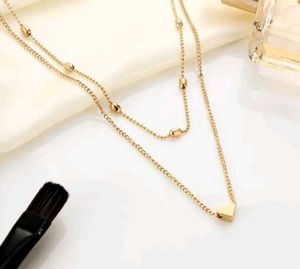 Gold Heart Layered Necklace