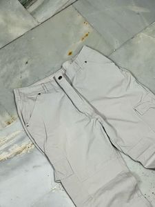 Neutral Cargo Pants waist adjustable