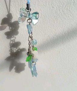 pastel blue phone charm