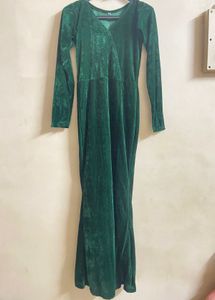 Emerald Velvet Maxi Dress