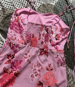 Floral Printed Midi Sundress (S)