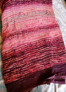 Multicolored Sequence Saree