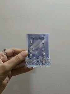 Korean Style Bow Earrings