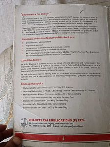 RD Sharma Mathematics Class IX With 9th Ncert Book