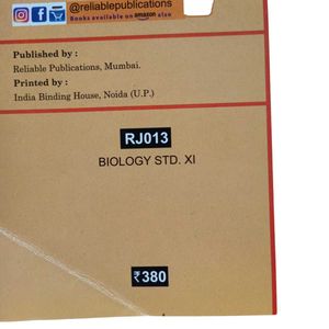 Biology Class 11th Reliable Series.