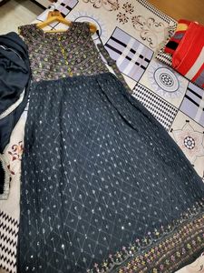 Grey Ethnic Gown