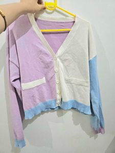 Pastel Colorblock Cardigan