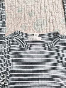 Forever 21 Striped Long Sleeve Top
