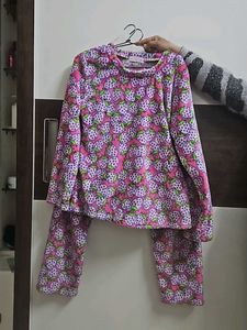 Velvet Woollen Furry Cord Set For Girls