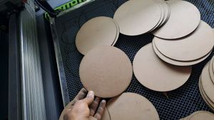 (4pic) Mdf Bord Sheet For Art Wall Decrtion Items