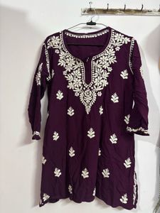 Elegant Embroidered Kurti