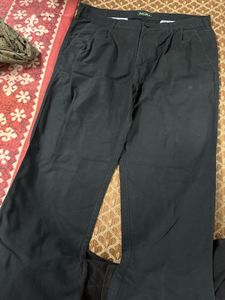 Color Plus Men's Black Pants