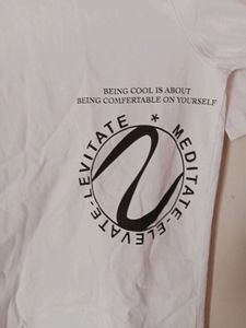 Men&#39;s White Graphic Printed Casual T-Shirt