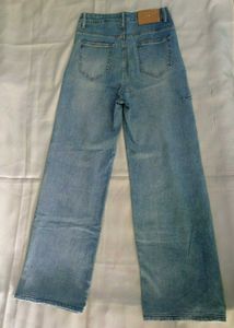 Ripped Wide Leg Jeans