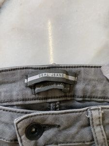 Grayish Green Denim Jeans