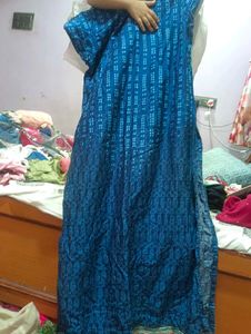 Biba Blue Printed Dress