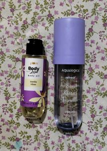 Vanilla Body Oil And Mist Combo