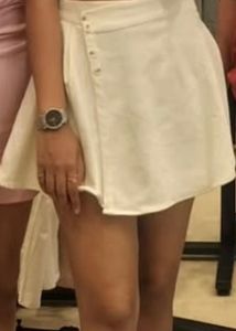 White Skirt With Shorts Inside